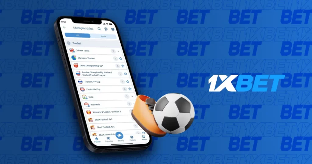 Sports Section in the 1xBet APP India